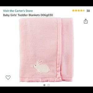 Carter’s pink Bunny blanket